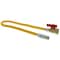 Jones Stephens 3/8" OD (1/4" ID) Gas Connector, 3/8" MIP x 1/2" FIP Ball Valve x 12" G70200 - alternate 3